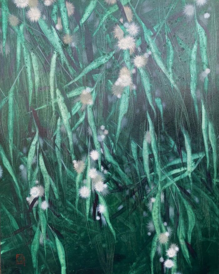 Blooming, oil on canvas, meadow