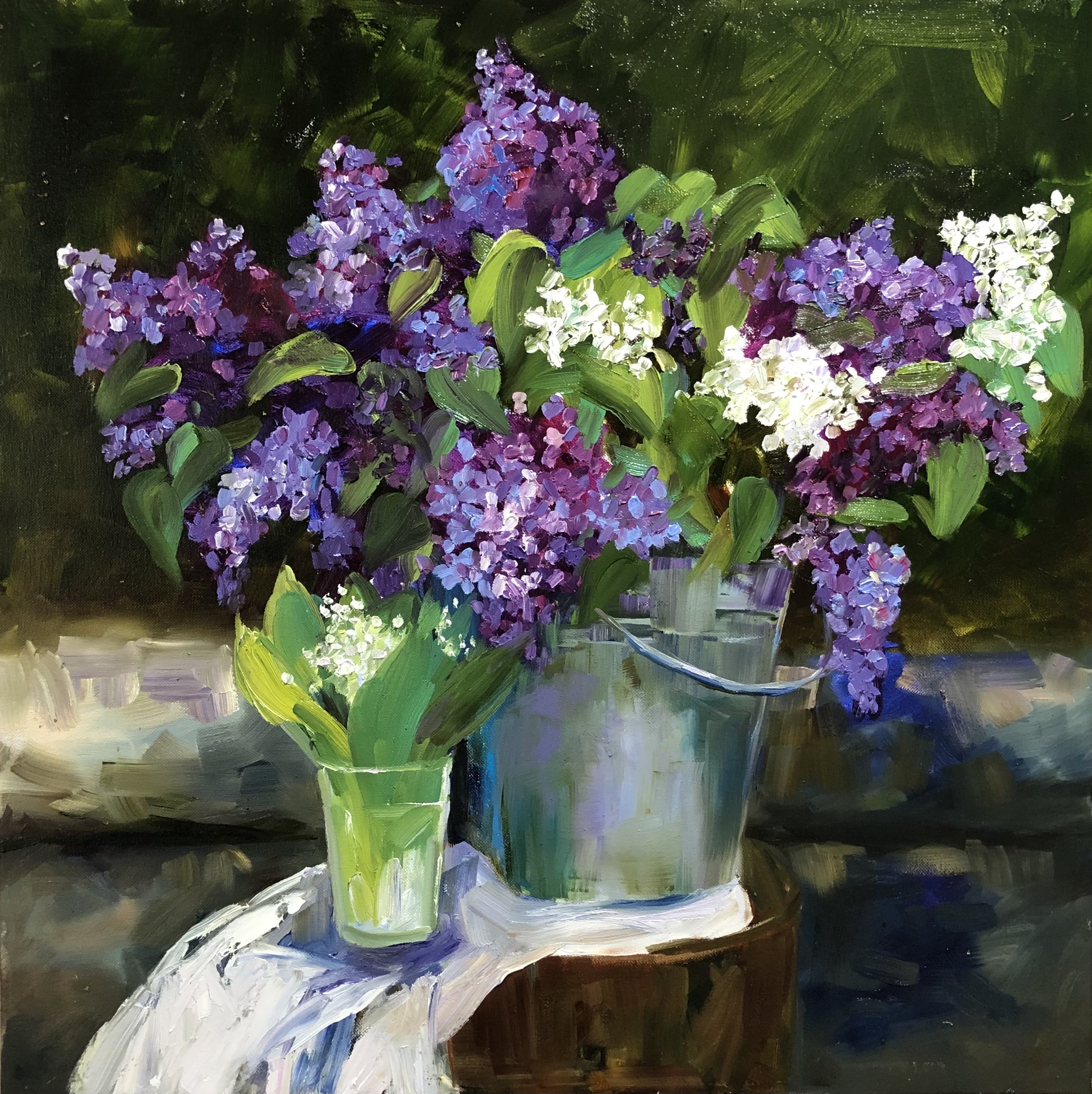 Lilac - oil painting by Olena Voronenko